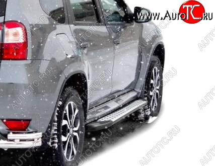 22 499 р. Порожки для ног Бумер (алюминий)  Nissan Terrano  D10 (2013-2022) дорестайлинг, рестайлинг  с доставкой в г. Майкоп