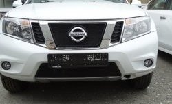 1 469 р. Нижняя сетка на бампер Russtal (черная) Nissan Terrano D10 рестайлинг (2016-2022)  с доставкой в г. Майкоп. Увеличить фотографию 2