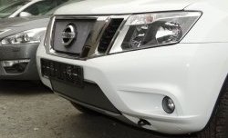 1 539 р. Нижняя сетка на бампер Russtal (хром) Nissan Terrano D10 рестайлинг (2016-2022)  с доставкой в г. Майкоп. Увеличить фотографию 2
