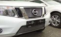 1 539 р. Нижняя сетка на бампер Russtal (хром) Nissan Terrano D10 рестайлинг (2016-2022)  с доставкой в г. Майкоп. Увеличить фотографию 3