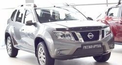 1 239 р. Зимняя заглушка решетки переднего бампера РА Nissan Terrano D10 дорестайлинг (2013-2016)  с доставкой в г. Майкоп. Увеличить фотографию 2