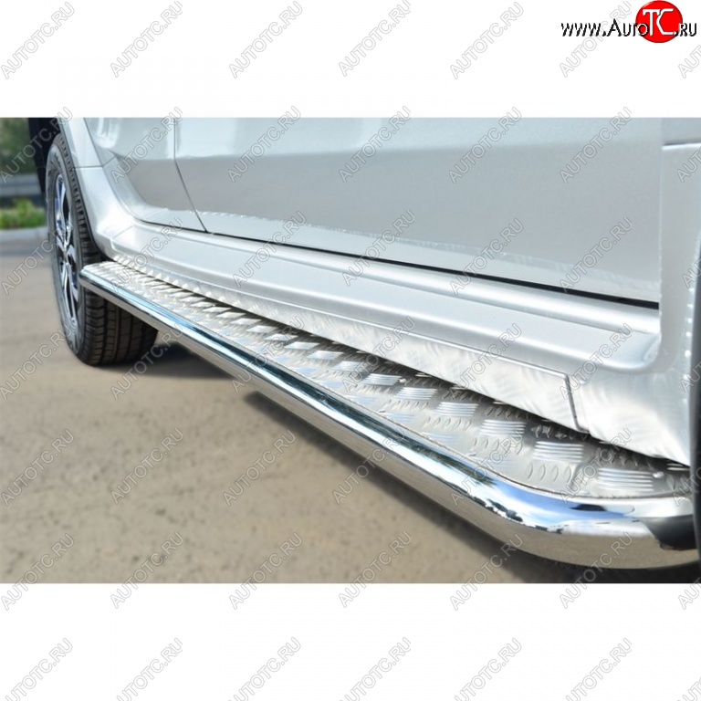 22 999 р. Защита порогов из круглой трубы диаметром 42 мм SLITKOFF v2  Nissan Terrano  D10 (2013-2022) дорестайлинг, рестайлинг  с доставкой в г. Майкоп