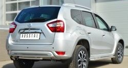 15 899 р. Защита заднего бампера (2 трубы Ø42 мм, нержавейка) SLITKOFF  Nissan Terrano  D10 (2013-2022) дорестайлинг, рестайлинг  с доставкой в г. Майкоп. Увеличить фотографию 4