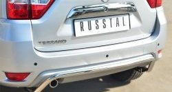 13 949 р. Защита заднего бампера (Ø42 мм волна, нержавейка) SLITKOFF  Nissan Terrano  D10 (2013-2022) дорестайлинг, рестайлинг  с доставкой в г. Майкоп. Увеличить фотографию 2