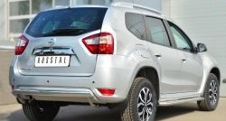 11 599 р. Защита заднего бампера из овальной трубы диаметром 75x42 мм Russtal Nissan Terrano D10 дорестайлинг (2013-2016)  с доставкой в г. Майкоп. Увеличить фотографию 4