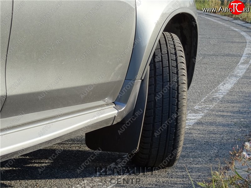 1 809 р. Брызговики Duster-Guard ПЕРЕДНИЕ широкие (2 шт) NISSAN Terrano 2014- Nissan Terrano D10 дорестайлинг (2013-2016)  с доставкой в г. Майкоп