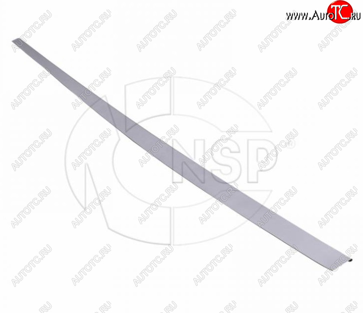 3 369 р. Накладка правого порога NSP Nissan Terrano D10 рестайлинг (2016-2022) (цвет: серебро)  с доставкой в г. Майкоп