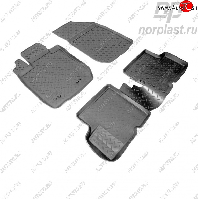 2 289 р. Комплект ковриков в салон 4wd Norplast Nissan Terrano D10 дорестайлинг (2013-2016)  с доставкой в г. Майкоп