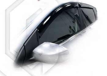 Дефлектора окон CA-Plastic Nissan Tiida 2 хэтчбек C13 дорестайлинг (2015-2016)
