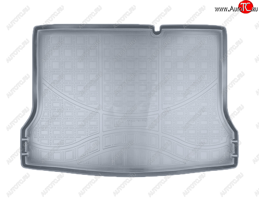2 159 р. Коврик багажника Norplast Unidec  Nissan Tiida  2 хэтчбек (2015-2016) C13 дорестайлинг (Цвет: серый)  с доставкой в г. Майкоп