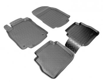 Комплект ковриков в салон Norplast Unidec Nissan Tiida ( 1 седан,  1 хэтчбек) (2007-2014) C11 дорестайлинг, C11 рестайлинг (Цвет: черный)