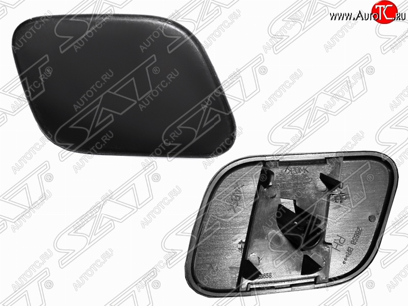 439 р. Правая крышка форсунки омывателя фар SAT Nissan Tiida 1 хэтчбек C11 рестайлинг (2010-2014) (Неокрашенная)  с доставкой в г. Майкоп
