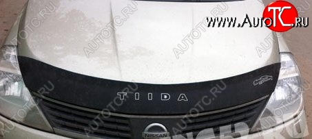 999 р. Дефлектор капота Russtal Nissan Tiida 1 хэтчбэк C11 дорестайлинг, Япония (2004-2007)  с доставкой в г. Майкоп