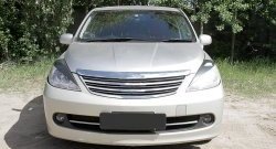 999 р. Реснички RA на фары Nissan Tiida 1 хэтчбек C11 рестайлинг (2010-2014) (Неокрашенные)  с доставкой в г. Майкоп. Увеличить фотографию 2