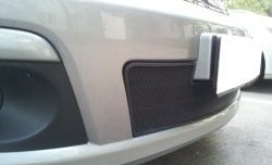 1 839 р. Сетка на бампер Russtal (черная) Nissan Tiida 1 хэтчбек C11 рестайлинг (2010-2014)  с доставкой в г. Майкоп. Увеличить фотографию 2