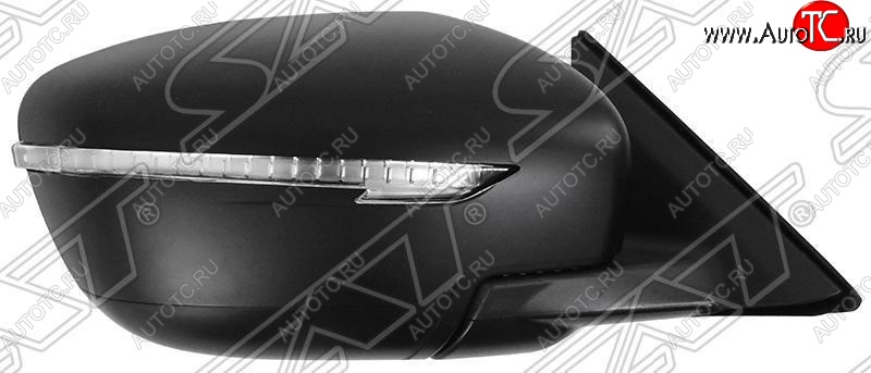 7 649 р. Боковое правое зеркало заднего вида SAT (поворот, обогрев, 7 контактов) Nissan X-trail 3 T32 дорестайлинг (2013-2018) (Неокрашенное)  с доставкой в г. Майкоп