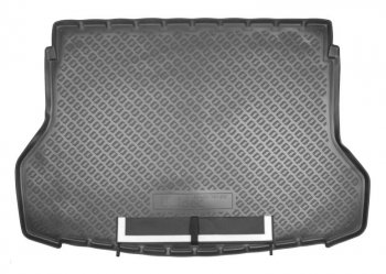 Коврик в багажник Norplast Unidec Nissan X-trail  3 T32 (2013-2022) дорестайлинг, рестайлинг (Черный с фартуком)