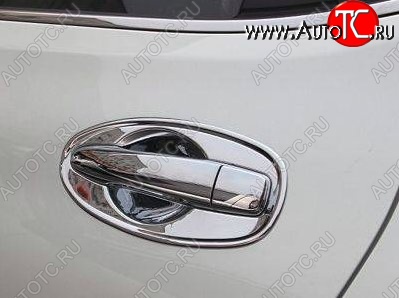 2 999 р. Накладки на внешние ручки дверей СТ Nissan X-trail 3 T32 рестайлинг (2017-2022) (Неокрашенные)  с доставкой в г. Майкоп