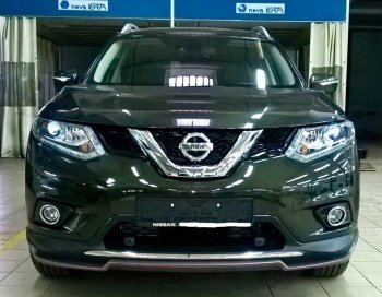 5 549 р. Накладка на передний бампер АвтоКрат  Nissan X-trail  3 T32 (2017-2022) рестайлинг (Неокрашенная)  с доставкой в г. Майкоп. Увеличить фотографию 2