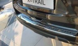 5 949 р. Защитная накладка на задний бампер СТ Nissan X-trail 3 T32 рестайлинг (2017-2022)  с доставкой в г. Майкоп. Увеличить фотографию 2
