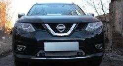 1 569 р. Сетка (под парктроник) на бампер Russtal (хром) Nissan X-trail 3 T32 рестайлинг (2017-2022)  с доставкой в г. Майкоп. Увеличить фотографию 2