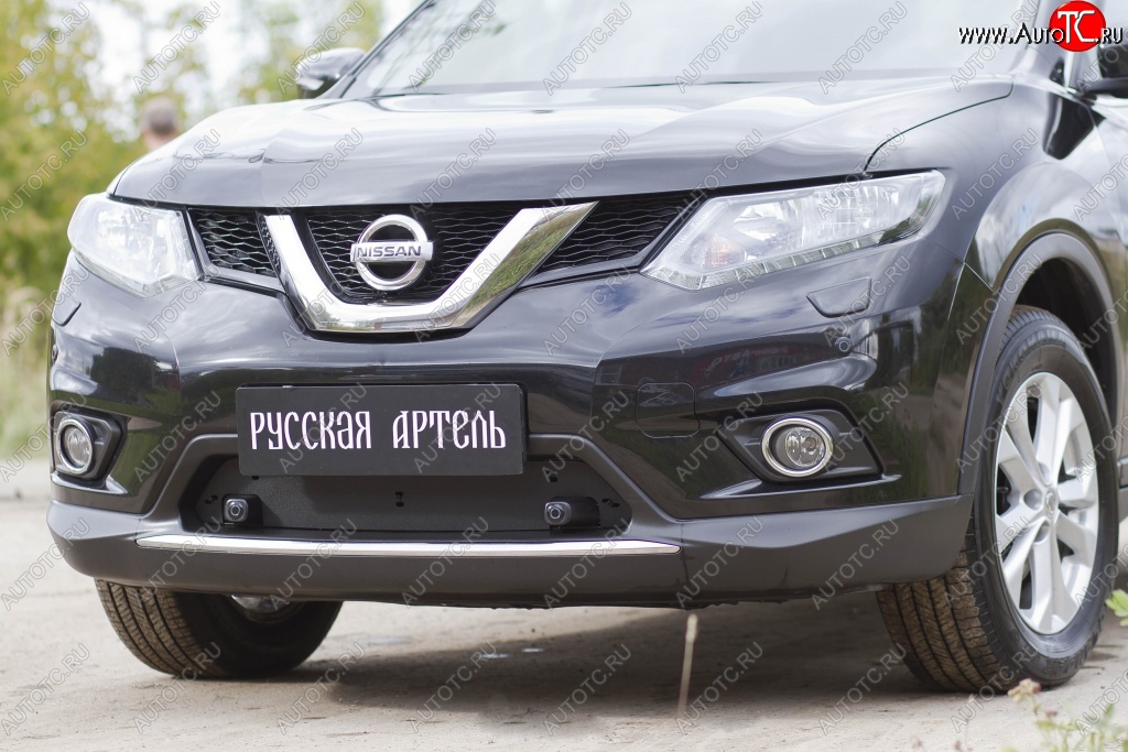899 р. Зимняя заглушка решетки переднего бампера РА Nissan X-trail 3 T32 дорестайлинг (2013-2018)  с доставкой в г. Майкоп