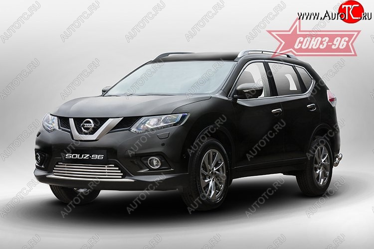 6 344 р. Декоративный элемент воздухозаборника Souz-96 (d16) Nissan X-trail 3 T32 рестайлинг (2017-2022)  с доставкой в г. Майкоп