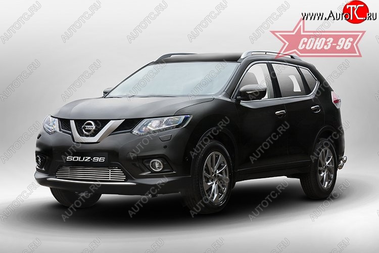 6 524 р. Декоративный элемент воздухозаборника Souz-96 (d10) Nissan X-trail 3 T32 рестайлинг (2017-2022)  с доставкой в г. Майкоп