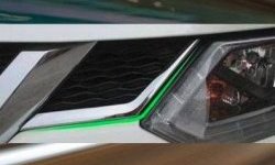 2 999 р. Накладки на передние воздуховоды СТ Nissan X-trail 3 T32 рестайлинг (2017-2022)  с доставкой в г. Майкоп. Увеличить фотографию 5