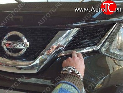 2 999 р. Накладки на передние воздуховоды СТ Nissan X-trail 3 T32 рестайлинг (2017-2022)  с доставкой в г. Майкоп