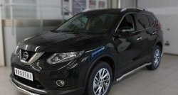 21 599 р. Защита порогов из круглой трубы диаметром 63 мм SLITKOFF  Nissan X-trail  3 T32 (2017-2022) рестайлинг  с доставкой в г. Майкоп. Увеличить фотографию 4