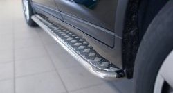 24 649 р. Широкая защита порогов SLITKOFF Nissan X-trail 3 T32 рестайлинг (2017-2022)  с доставкой в г. Майкоп. Увеличить фотографию 3