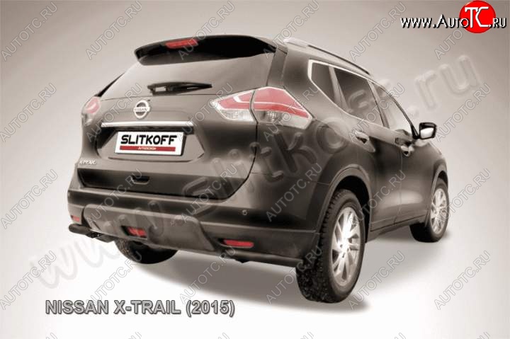 6 999 р. Уголки d57 Nissan X-trail 3 T32 рестайлинг (2017-2022) (Цвет: серебристый)  с доставкой в г. Майкоп