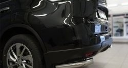 13 999 р. Защита заднего бампера (Ø63 мм уголки, нержавейка) SLITKOFF Nissan X-trail 3 T32 рестайлинг (2017-2022)  с доставкой в г. Майкоп. Увеличить фотографию 3