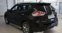 13 999 р. Защита заднего бампера (Ø63 мм уголки, нержавейка) SLITKOFF Nissan X-trail 3 T32 рестайлинг (2017-2022)  с доставкой в г. Майкоп. Увеличить фотографию 4
