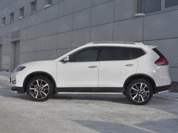 19 999 р. Защита порогов (Ø63 мм, нержавейка) SLITKOFF Nissan X-trail 3 T32 рестайлинг (2017-2022) (Вариант 3)  с доставкой в г. Майкоп. Увеличить фотографию 2
