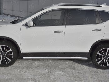 19 999 р. Защита порогов (Ø63 мм, нержавейка) SLITKOFF Nissan X-trail 3 T32 рестайлинг (2017-2022) (Вариант 3)  с доставкой в г. Майкоп. Увеличить фотографию 3