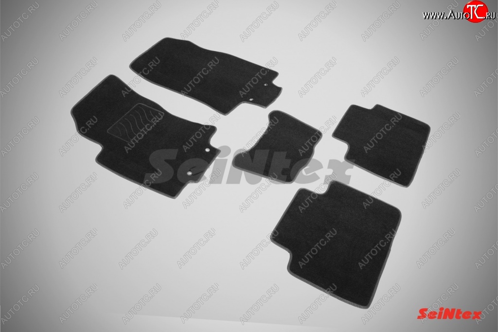 3 299 р. Износостойкие коврики в салон SeiNtex Premium LUX 4 шт. (ворсовые)  Nissan X-trail  3 T32 (2017-2022) рестайлинг  с доставкой в г. Майкоп