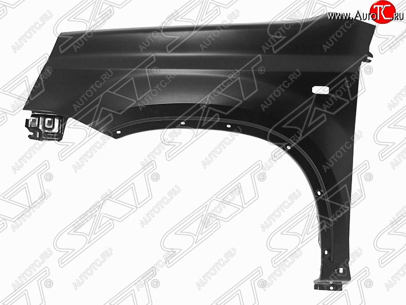 5 599 р. Левое крыло переднее SAT Nissan X-trail 2 T31 дорестайлинг (2007-2011) (Неокрашенное)  с доставкой в г. Майкоп