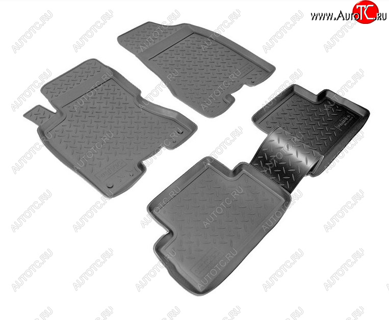 2 199 р. Комплект салонных ковриков Norplast Unidec Nissan X-trail 2 T31 рестайлинг (2010-2015) (Цвет: черный)  с доставкой в г. Майкоп