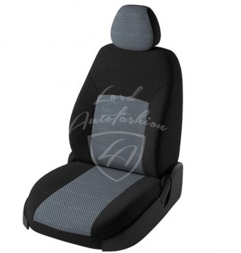 4 499 р. Чехлы для сидений Lord Autofashion Дублин (жаккард)  Nissan X-trail  2 T31 (2007-2015) дорестайлинг, рестайлинг (Черный, вставка Стежок серый)  с доставкой в г. Майкоп. Увеличить фотографию 2