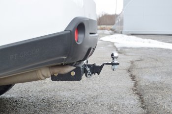 18 429 р. Фаркоп Petroil Tuning (съемный квадрат) Nissan X-trail 2 T31 рестайлинг (2010-2015)  с доставкой в г. Майкоп. Увеличить фотографию 3