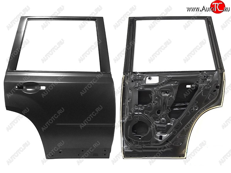 5 399 р. Правая дверь задняя SAT Nissan X-trail 2 T31 рестайлинг (2010-2015) (Неокрашенная)  с доставкой в г. Майкоп