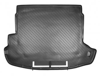 Коврик в багажник Norplast Unidec Nissan X-trail  2 T31 (2007-2015) дорестайлинг, рестайлинг (Черный с фартуком)