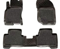 Комплект ковриков в салон Aileron 4 шт. (полиуретан, покрытие Soft) Nissan X-trail  1 T30 (2000-2003) дорестайлинг