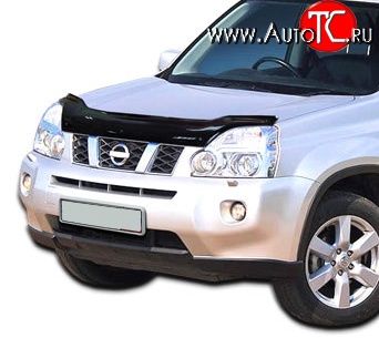 3 299 р. Дефлектор капота NovLine Nissan X-trail 2 T31 дорестайлинг (2007-2011)  с доставкой в г. Майкоп