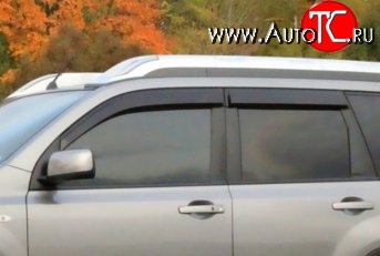 999 р. Комплект дефлекторов окон (ветровиков) 4 шт. Russtal Nissan X-trail 2 T31 дорестайлинг (2007-2011)  с доставкой в г. Майкоп