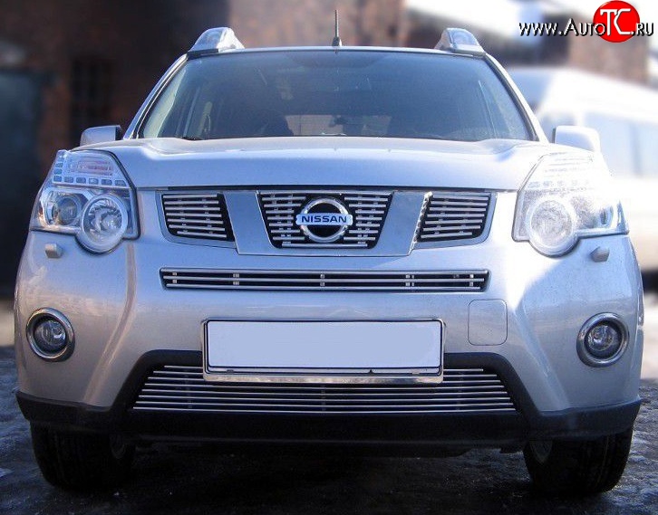 6 299 р. Декоративная вставка решетки радиатора Berkut Nissan X-trail 2 T31 рестайлинг (2010-2015)  с доставкой в г. Майкоп