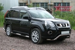 13 004 р. Защита переднего бампера Souz-96 (d60) Nissan X-trail 2 T31 рестайлинг (2010-2015)  с доставкой в г. Майкоп. Увеличить фотографию 2