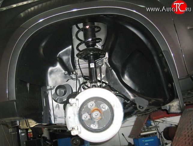 2 399 р. Передний левый подкрылок NovLine Nissan X-trail 2 T31 дорестайлинг (2007-2011)  с доставкой в г. Майкоп